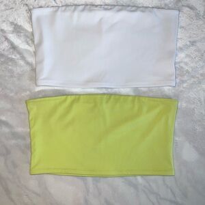 Express Body Contour High Compression Cropped Tube Top L